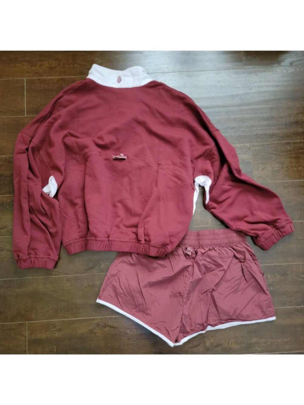 NEW Free People World Tour Shorts Set Retro Preppy Athleisure Gorpcore Womens XL - Picture 3 of 9